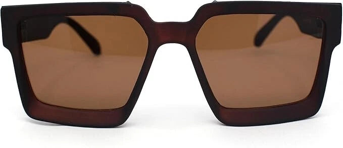 Square Sunglasses For Women Oversized Thick Frame Luxury Fashion Design Fancy